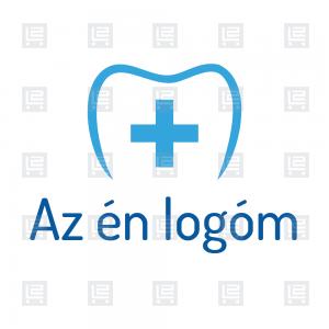 Fogászat fogfehérítés dental logó - Kék