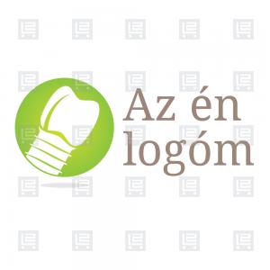 Fogászat implantológia fogbeültetés logó - Zöld