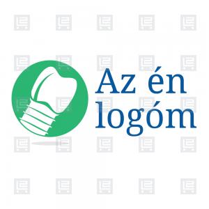 Fogászat implantológia fogbeültetés logó - Zöld