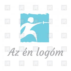 Vívás amatőr vívás vívóterem logó - Kék