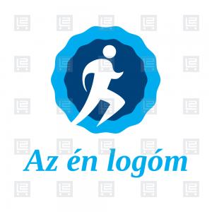 Futás tervező logó - Kék