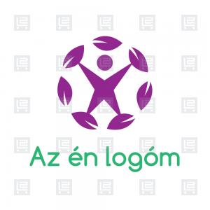 Egészségcentrum sport fitnesz logó - Lila