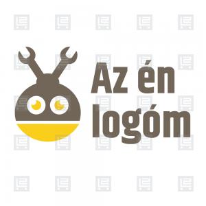 Karbantartó javítás szerelés kabalafigura logó - Barna