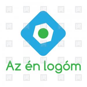 Szerelés karbantartás javítás minimalista logó - Kék