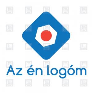 Szerelés karbantartás javítás minimalista logó - Kék