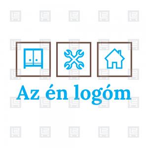 Bútor szerelés otthon felújítás logó - Kék