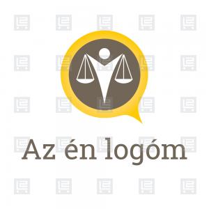 Mérlegképes könyvelő ügyvédi iroda logó - Sárga