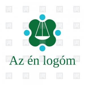 Ügyvédi iroda mérlegképes könyvelő logó - Zöld