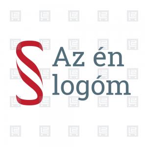 Paragrafus jogász törvény minimalista logó - Vörös