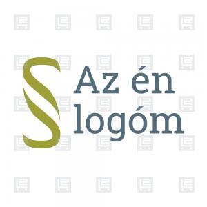 Paragrafus jogász törvény minimalista logó - Zöld