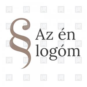 Paragrafusjel ügyvéd jogász logó - Barna