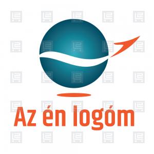 Utazás szabadság repülő logó - Kék