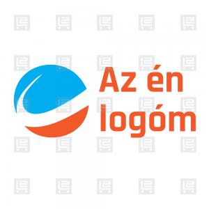 Út kör útvonaltervező minimalista logó - Kék