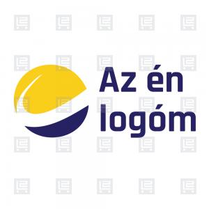 Út kör útvonaltervező minimalista logó - Sárga