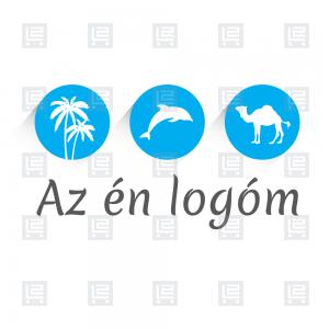 Utazási iroda világjáró blog travel logó - Kék