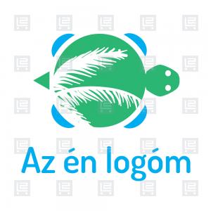 Teknős utazástervező útvonaltervezés logó - Zöld