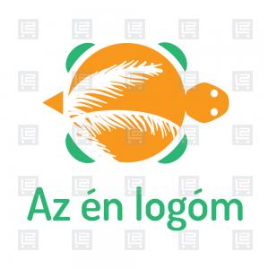 Teknős utazástervező útvonaltervezés logó - Narancssárga