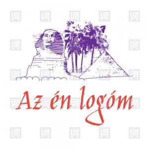 Egyiptom utazás szállás online Szfinx logó - Lila
