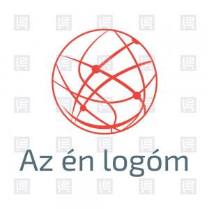 Utazás szállítás áruforgalom kereskedelem absztrakt logó - Vörös
