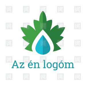 Környezetvédelem vízszűrés logó - Zöld