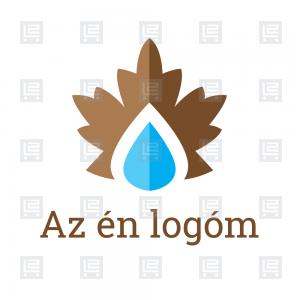 Környezetvédelem vízszűrés logó - Barna