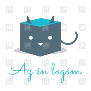 Online cica bolt macska felszerelés webáruház logó - Szürke