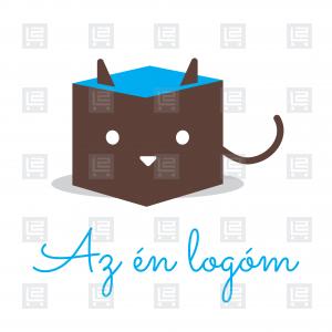 Online cica bolt macska felszerelés webáruház logó - Barna