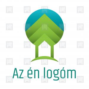 Ökoház zöldház lombház szállás logó - Zöld