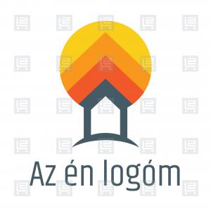 Ökoház zöldház lombház szállás logó - Narancssárga