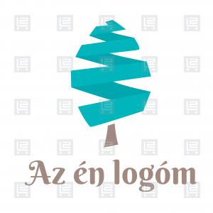 Origami fa kertészet webáruház logó - Kék