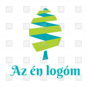 Origami fa kertészet webáruház logó - Zöld