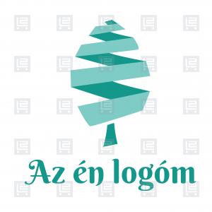 Origami fa kertészet webáruház logó - Kék