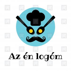 Büfé ételrendelés házhozszállítás logó - Kék