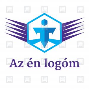 Biztonságtechnika vagyonvédelem logó - Kék