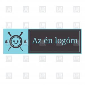 Szabás varrás javítás varroda logó - Kék