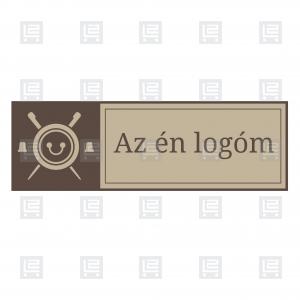 Szabás varrás javítás varroda logó - Barna