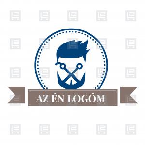 Barber shop fodrász borbély logó - Sokszínű