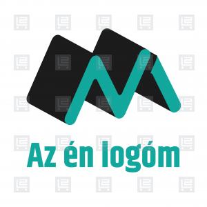 Isometric monogram M betű térbeli logó - Zöld