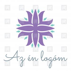 Kézműves virágok virág készítés logó - Lila