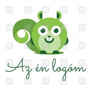 Mókus kisállat kereskedés logó - Zöld