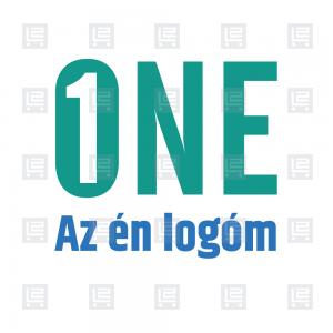 Number one tipográfiai logó - Zöld