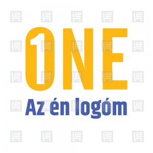 Number one tipográfiai logó - Sárga