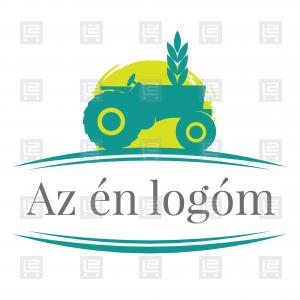 Gazdabolt agro mezőgazdasági gép logó - Zöld