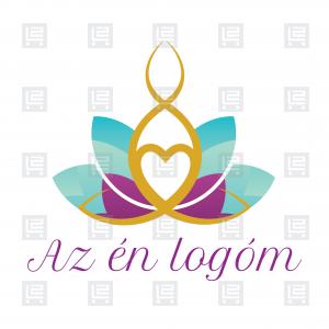 Jógastúdió gerincjóga jóga logó - Sokszínű