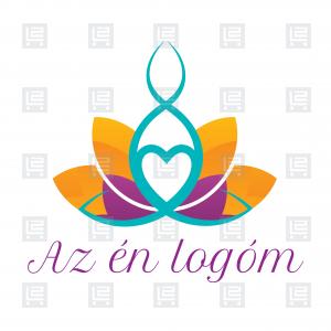 Jógastúdió gerincjóga jóga logó - Sokszínű