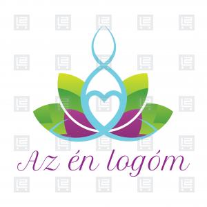 Jógastúdió gerincjóga jóga logó - Sokszínű