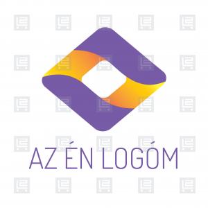 Kriptovaluta broker modern logó - Lila