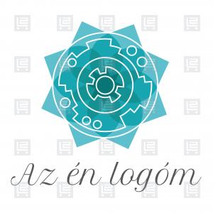 Mandala kézműves bolt webáruház logó - Kék