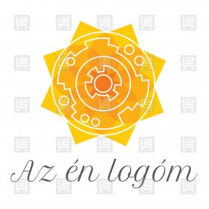 Mandala kézműves bolt webáruház logó - Narancssárga