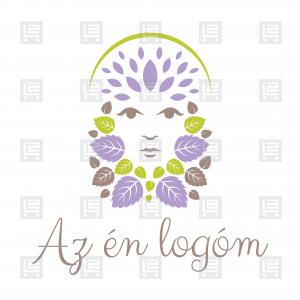 Herbárium gyógynövénybolt bio online logó - Lila
